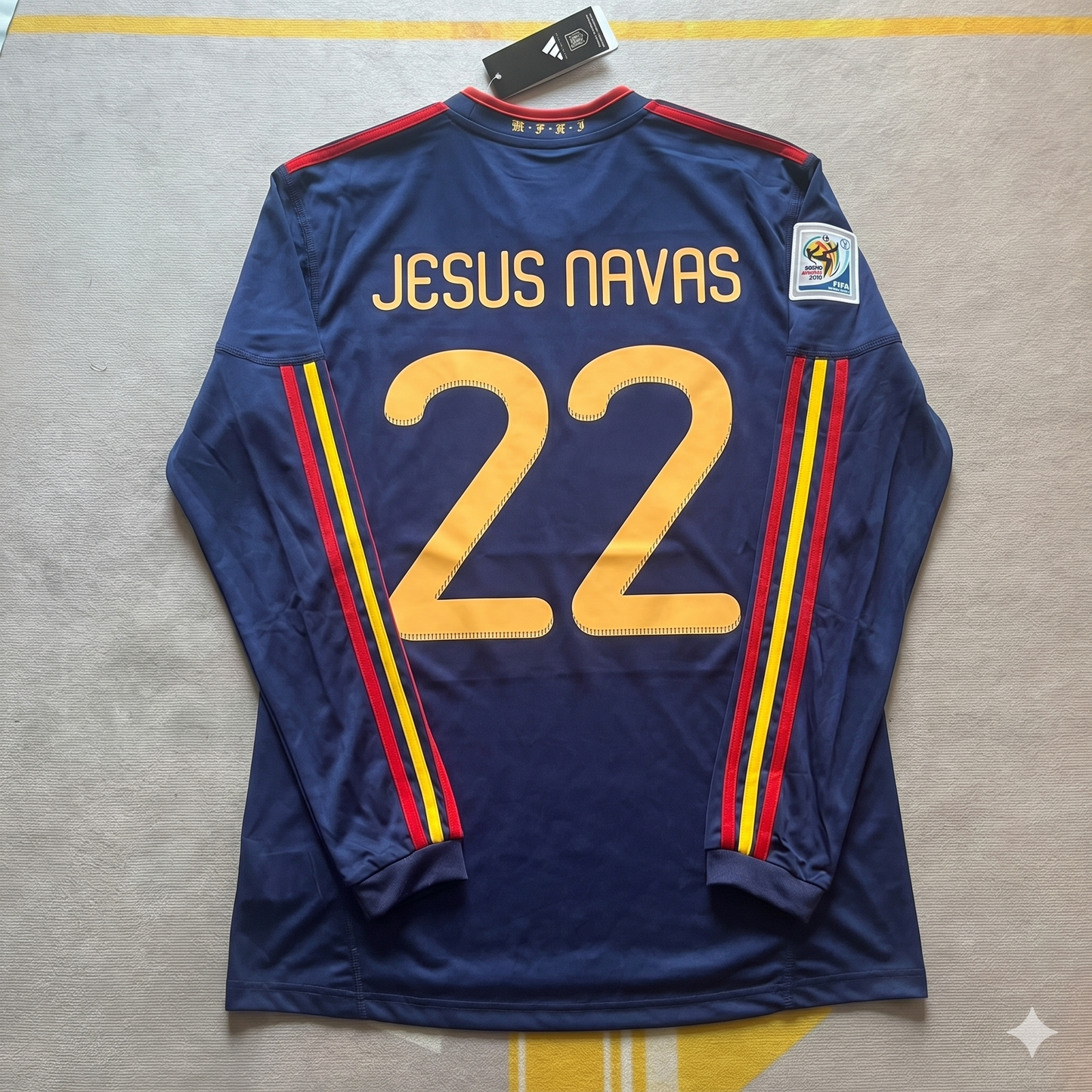 Jesus Navas - Spain 2010 World Cup Final Retro Jersey Trikot