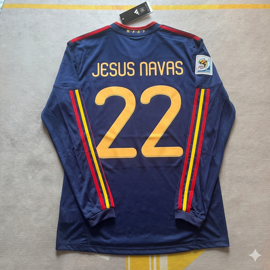 Jesus Navas - Spain 2010 World Cup Final Retro Jersey Trikot