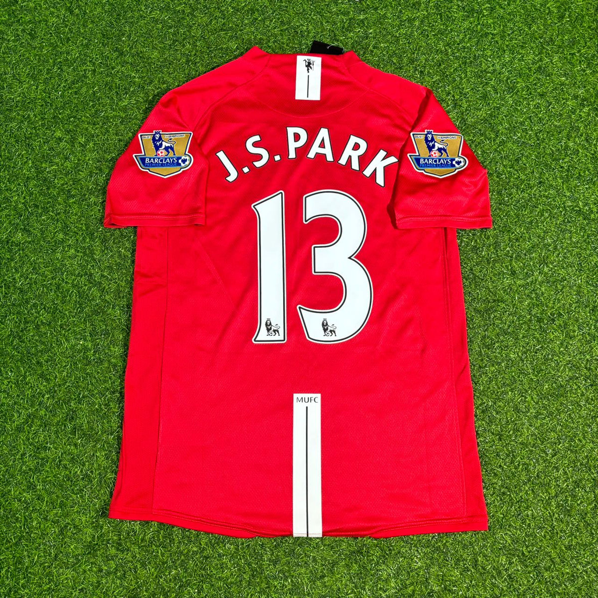 Ji-sung Park Manchester United 2007 2008 EPL Retro Rotes Trikot