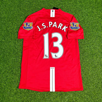 Ji-sung Park Manchester United 2007 2008 EPL Retro Rotes Trikot