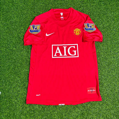 Ji-sung Park Manchester United 2007 2008 EPL Retro Rotes Trikot
