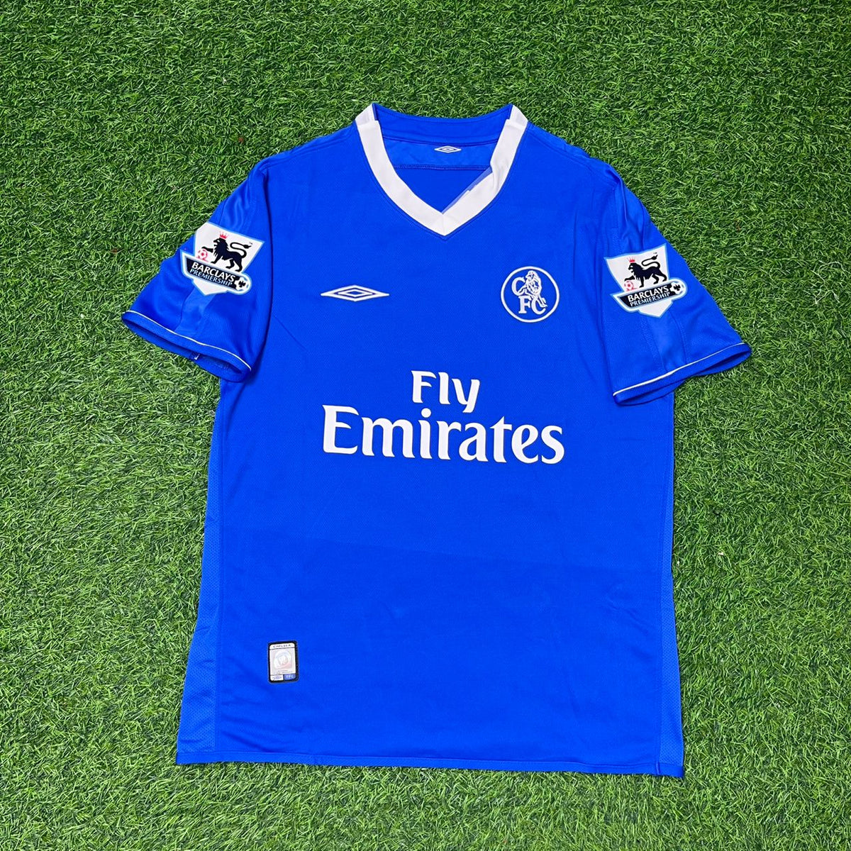 Jimmy Floyd Hasselbaink Chelsea 2003-2005 Heim Marineblau Retro Fußballtrikot