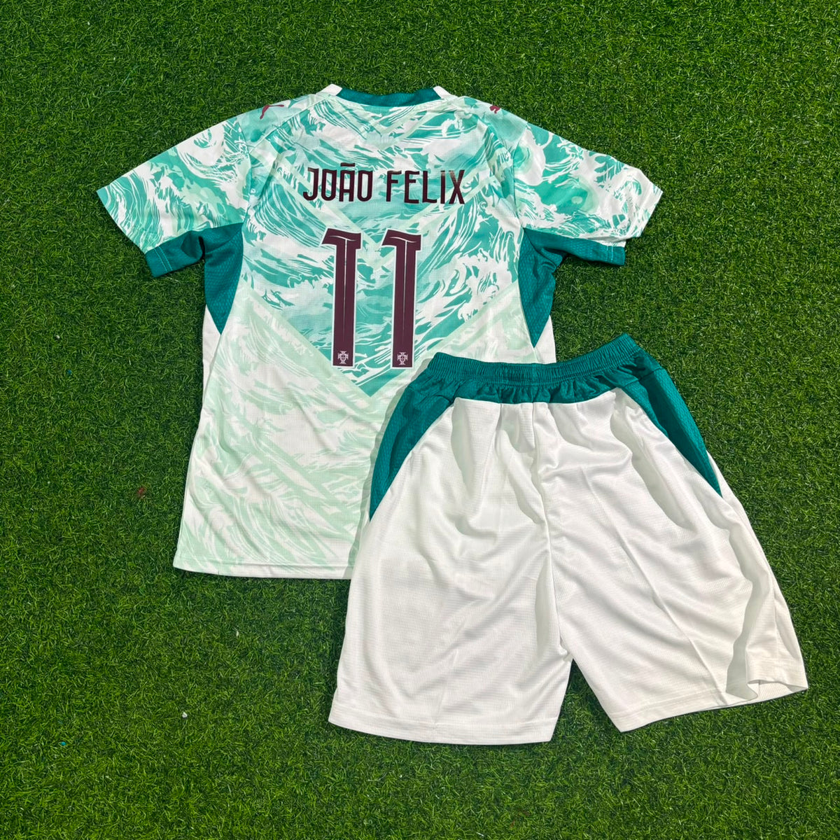 Maillot de football extérieur blanc João Félix Kids Portugal Coupe du Monde 2026