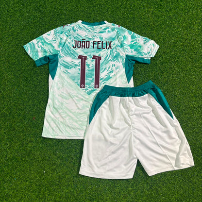 Maillot de football extérieur blanc João Félix Kids Portugal Coupe du Monde 2026
