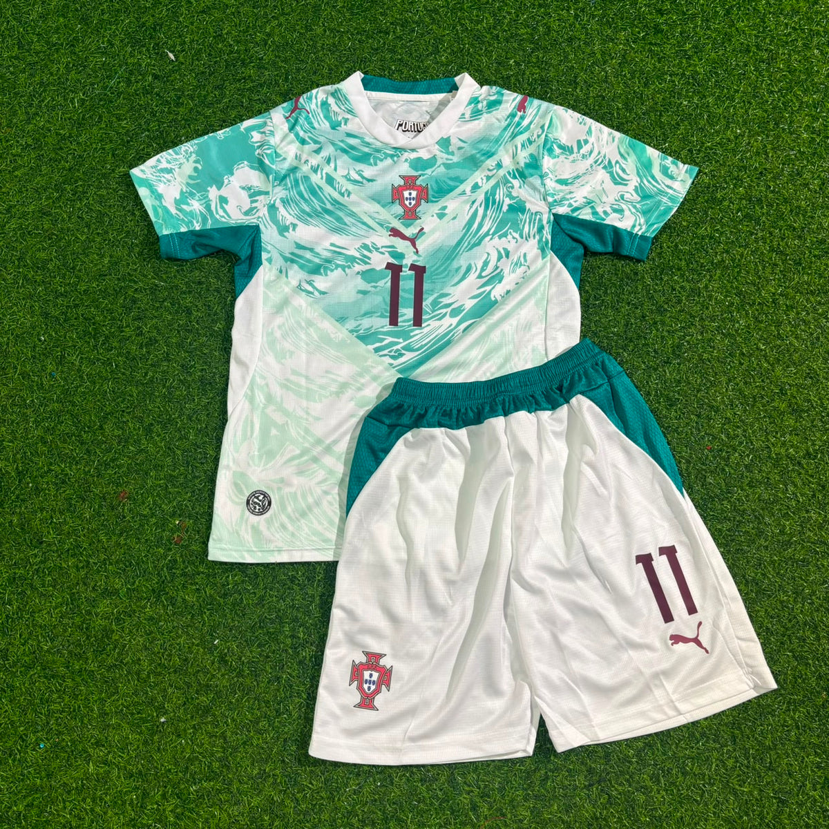 Maillot de football extérieur blanc João Félix Kids Portugal Coupe du Monde 2026