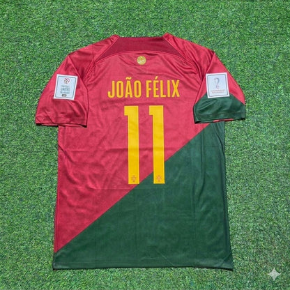 João Félix #11 Portugal 2022 WM Heim Retro Fußballtrikot