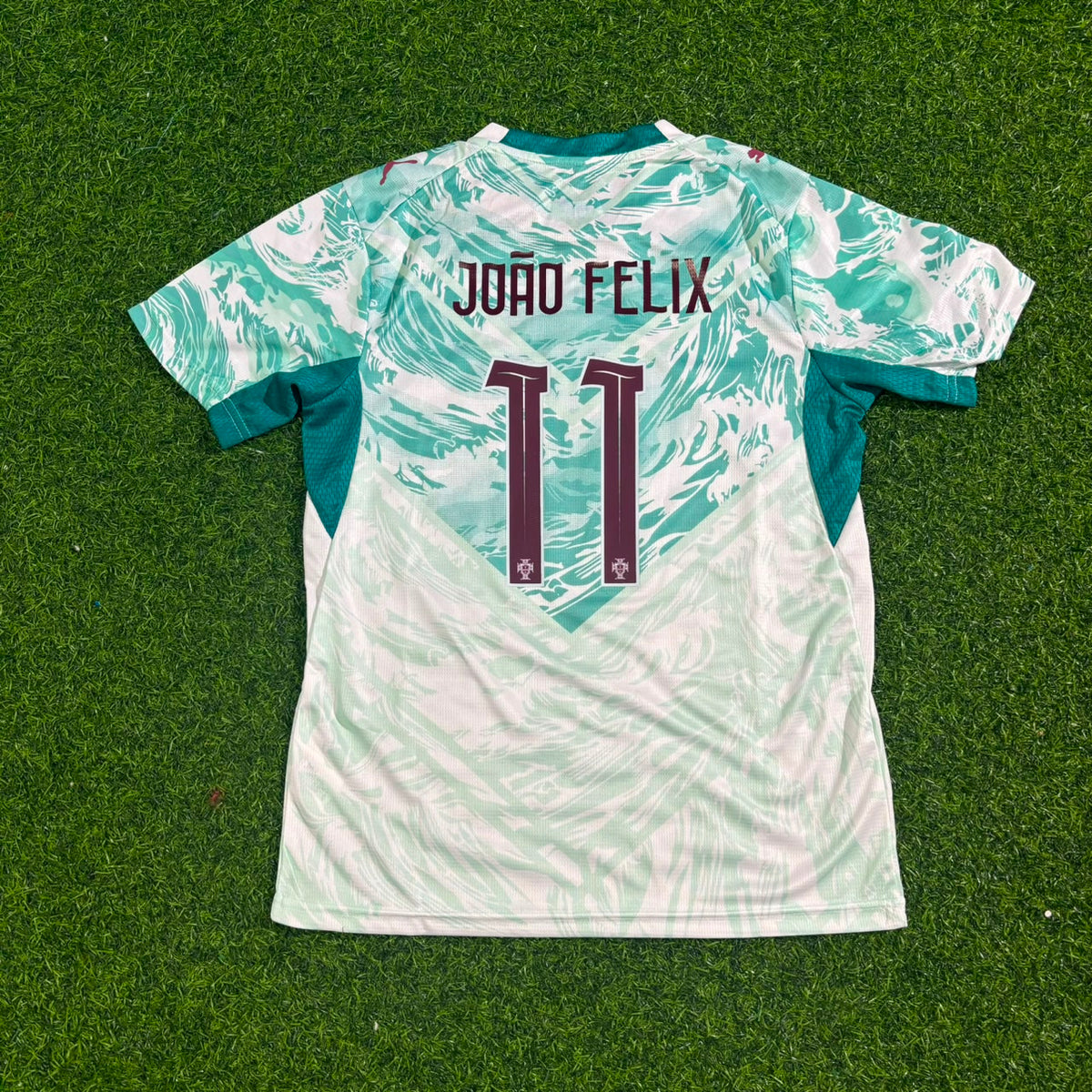Maillot de football extérieur blanc João Félix Kids Portugal Coupe du Monde 2026