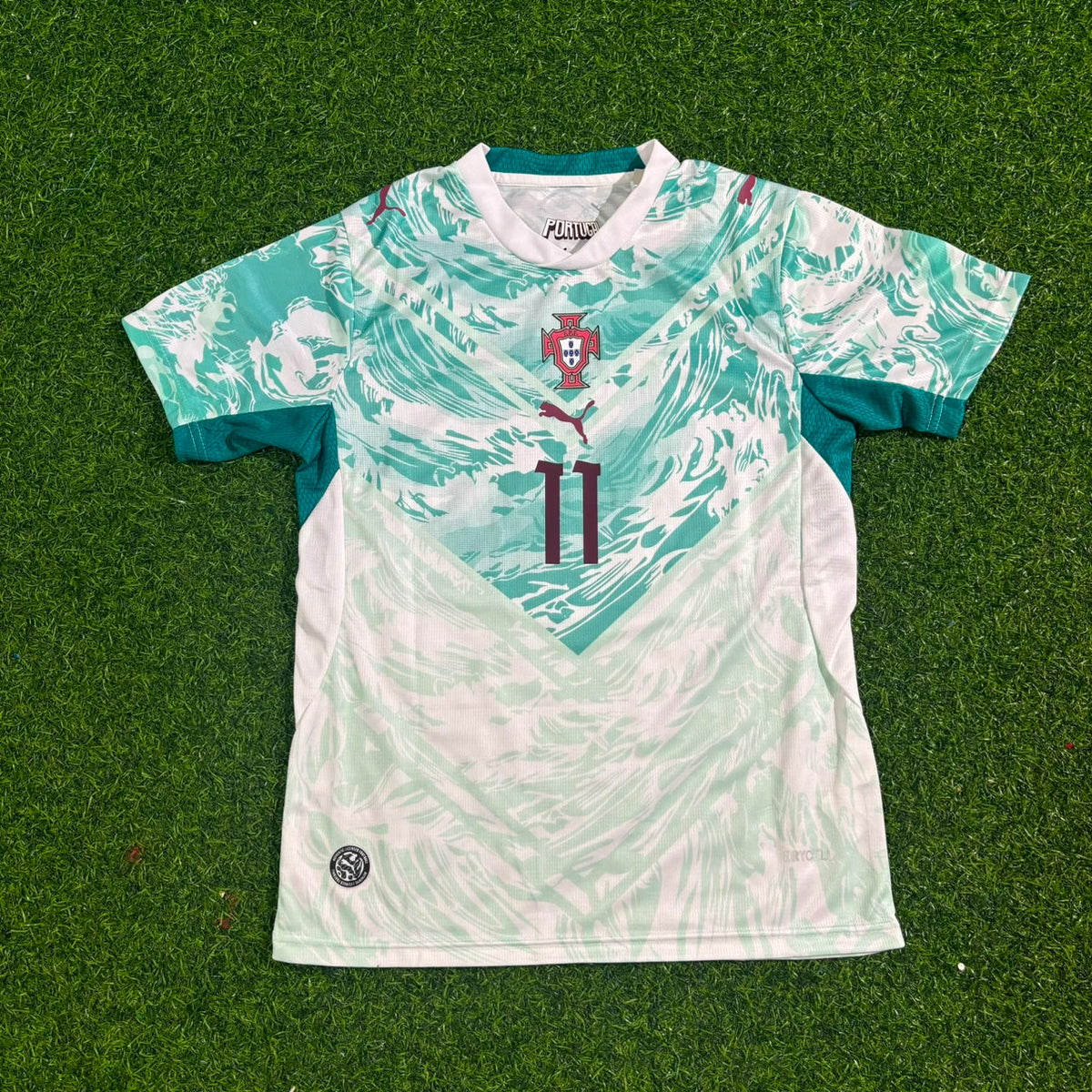 Maillot de football extérieur blanc João Félix Kids Portugal Coupe du Monde 2026