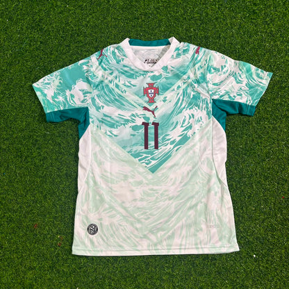 Maillot de football extérieur blanc João Félix Kids Portugal Coupe du Monde 2026