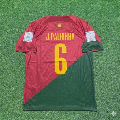 João Palhinha #6 Portugal 2022 Weltmeisterschaft Heim Retro Fußballtrikot
