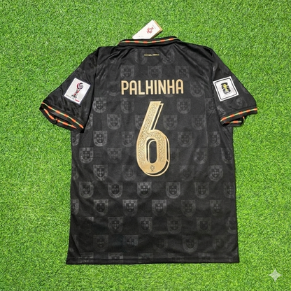 João Palhinha #6 Portugal 2026 World Cup Black Football Jersey