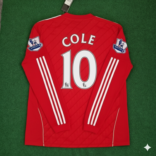 Liverpool 2010/12 Long Sleeve Red Retro Jersey – Joe Cole