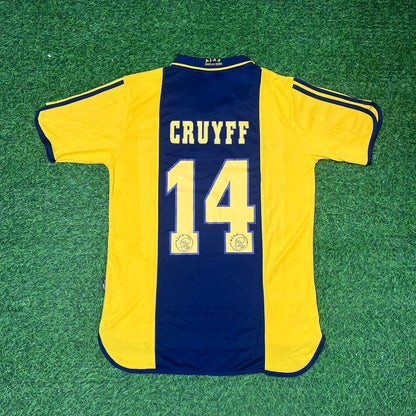 Ajax Yellow Retro Football Jersey – Johan Cruyff