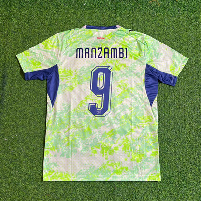 Johan Manzambi #9 Suisse Maillot Extérieur Coupe du Monde 2026