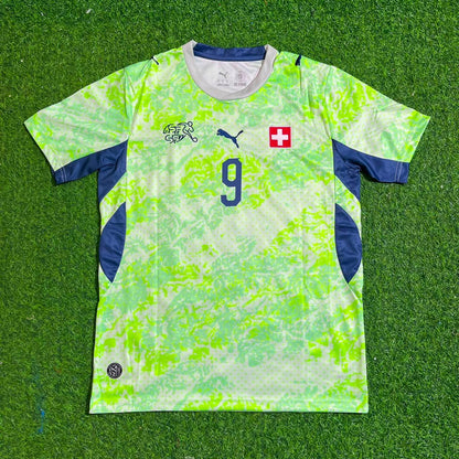 Johan Manzambi #9 Suisse Maillot Extérieur Coupe du Monde 2026