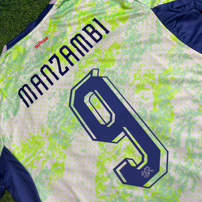 Johan Manzambi #9 Suisse Maillot Extérieur Coupe du Monde 2026