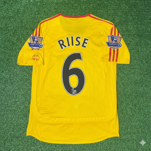 Liverpool 2006/07 Yellow Retro Football Jersey – John Arne Riise