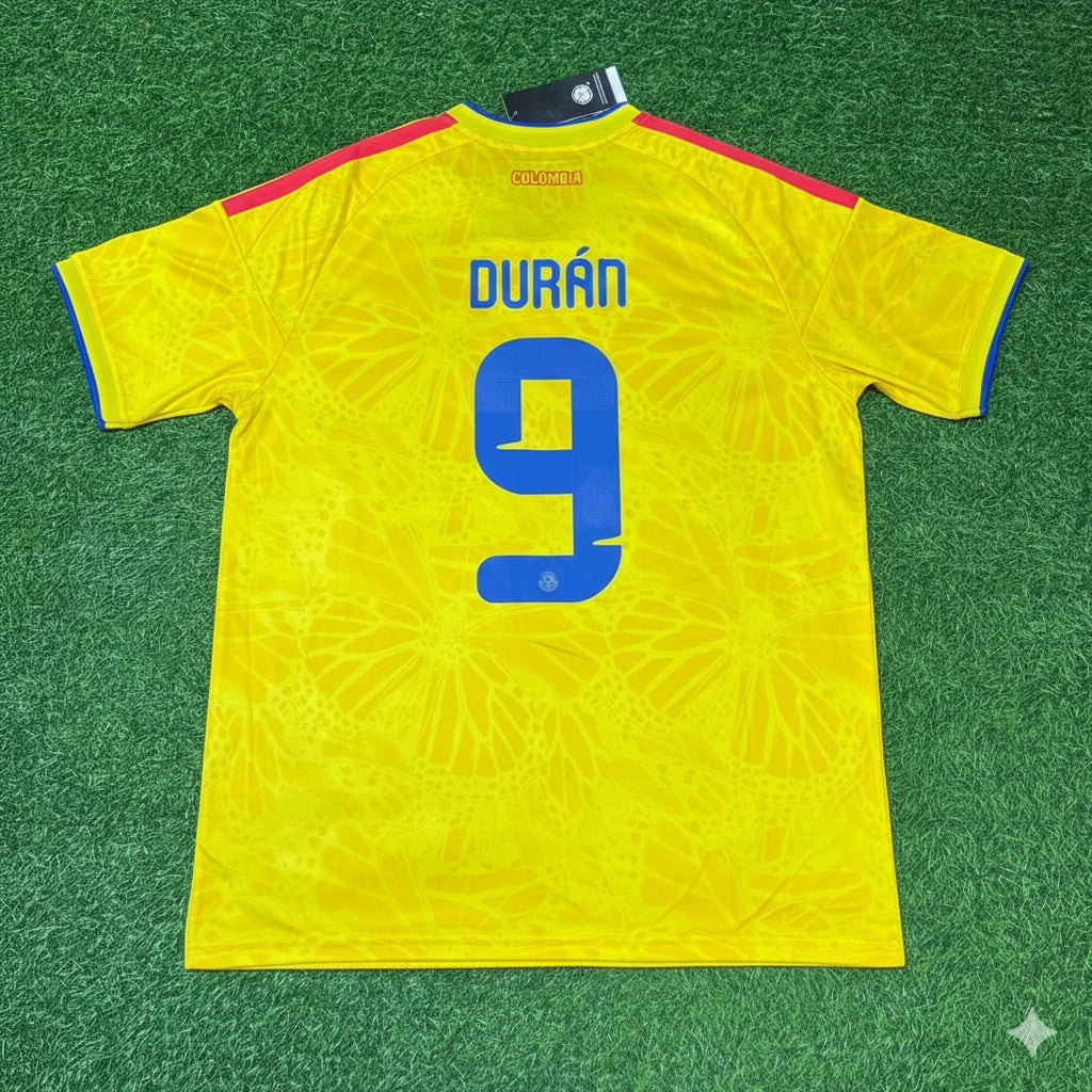 Jhon Duran 9- Colombia 2026 World Cup Football Jersey