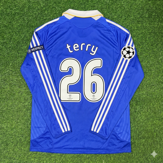 Chelsea 2008 Champions League Finale Langarm-Fußballtrikot – John Terry