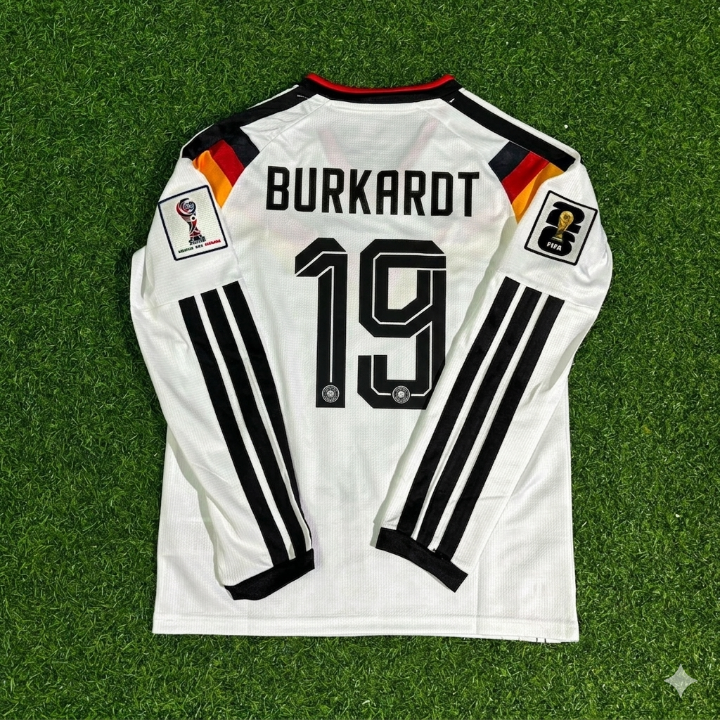 Jonathan Burkardt #19 Germany 2026 World Cup  Long Sleeve Home Football Jersey Kit