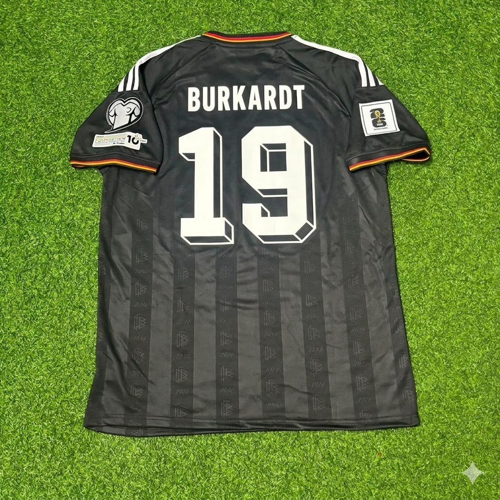 Jonathan Burkardt 19# Germany 2026 World Cup Black Style Football Jersey Trikot