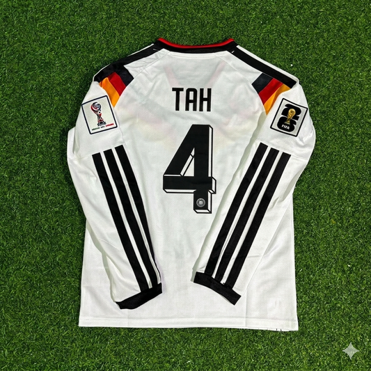 Jonathan Tah #4 Deutschland 2026 Weltmeisterschaft Langarm-Heimtrikot-Set