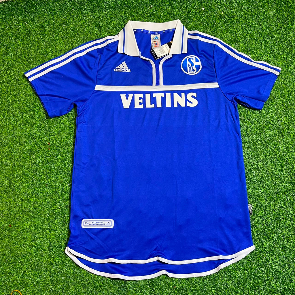 Jörg Böhme Schalke 04 2000–2002 Heim Retro Fußballtrikot Blau