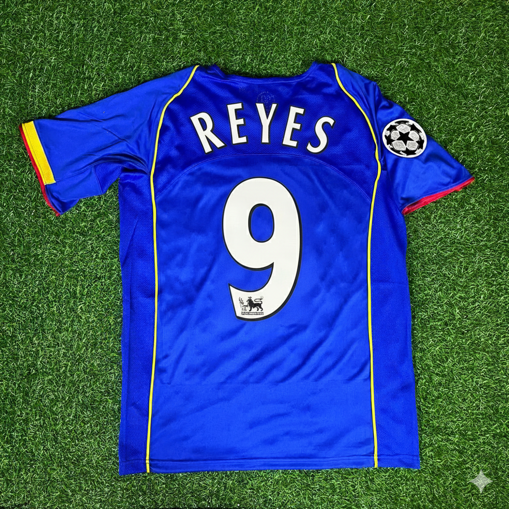 José Antonio Reyes Arsenal 2004-05 Camiseta Retro Azul Trikot Maglia Camiseta