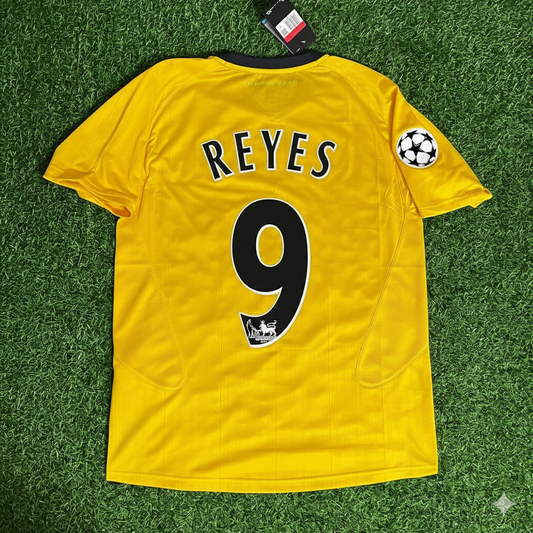 Jose Antonio Reyes 9 - Arsenal 2005/06 Gelb Retro Trikot