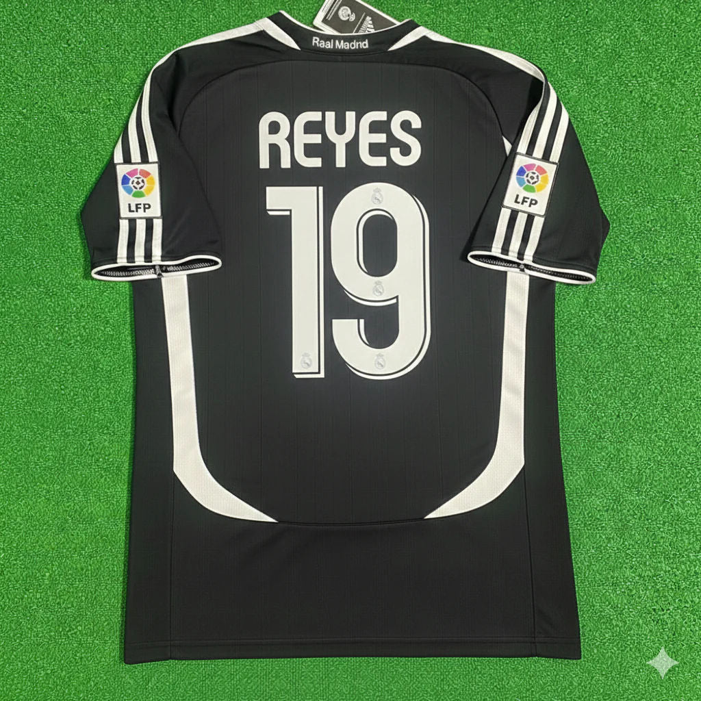 Jose Antonio Reyes Real Madrid 2006-2007 Black Jersey Soccer Shirt