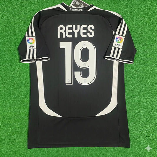 Jose Antonio Reyes Real Madrid 2006-2007 Black Jersey Soccer Shirt
