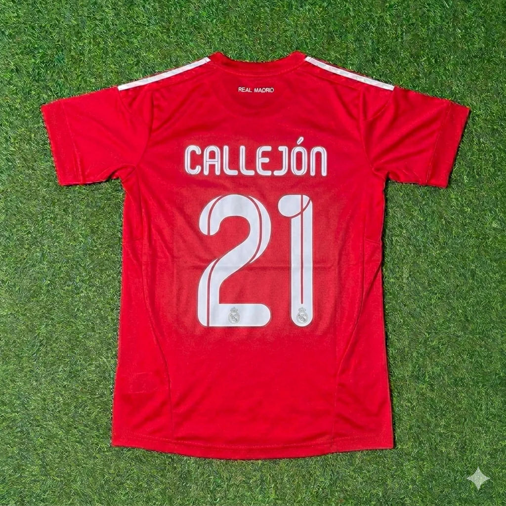 José Callejón 21- Real Madrid 2011/2012 Rotes Fußballtrikot