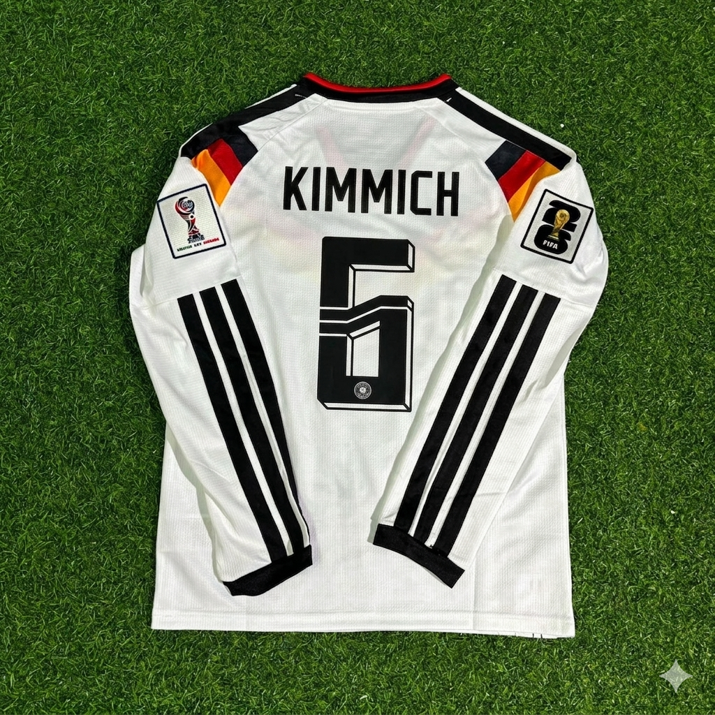 Joshua Kimmich #6 Germany 2026 World Cup  Long Sleeve Home Football Jersey Kit