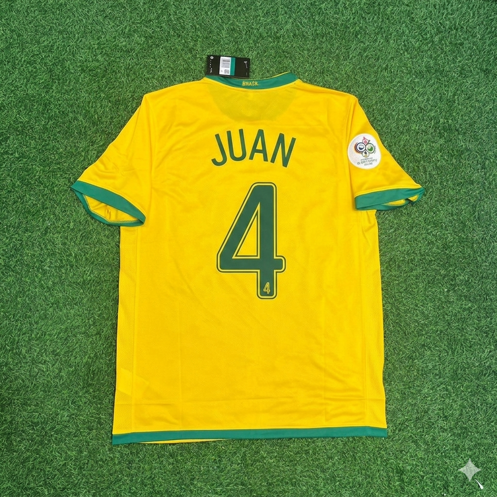 Juan #4 Brazil 2006 World Cup Jersey Trikot