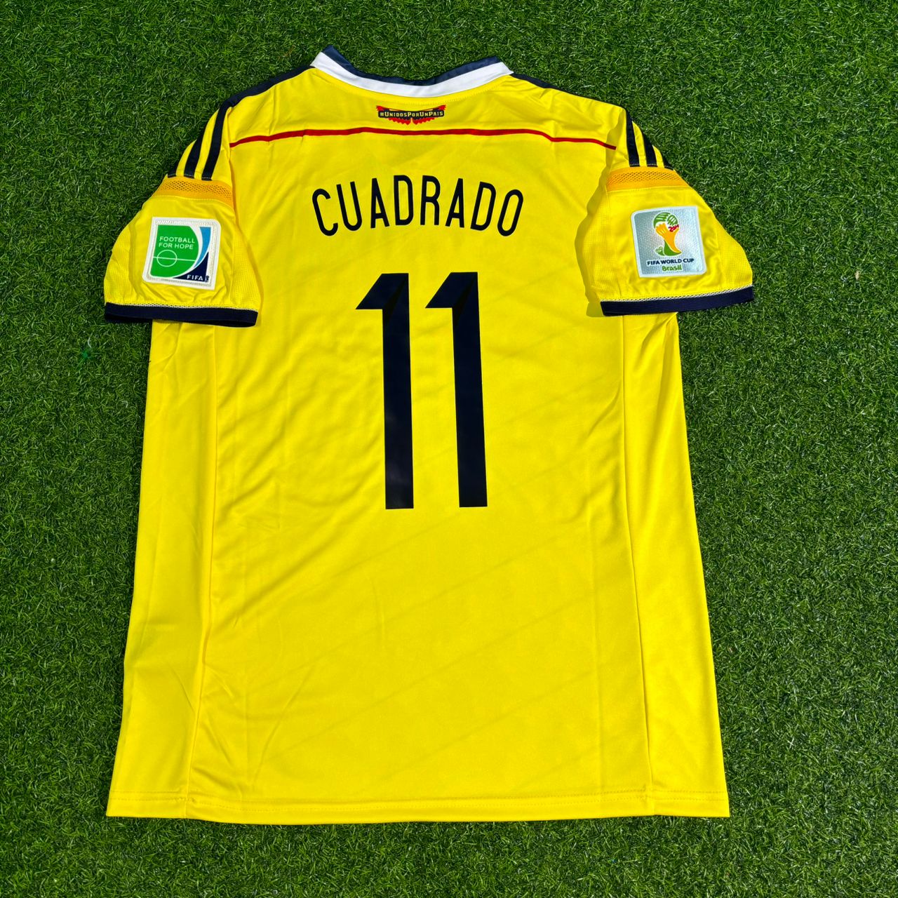 Juan Cuadrado Colombia 2014 World Cup Blue Retro Jersey Trikot Maillot