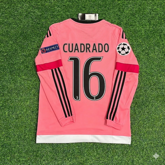 Juventus 2015/16 Pinkes Retro-Trikot – Juan Cuadrado