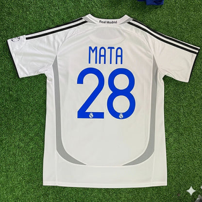 Juan Mata 28– Real Madrid 2006–2007 Home Kit Jersey – | Trikot | Maillot Soccer Shirt