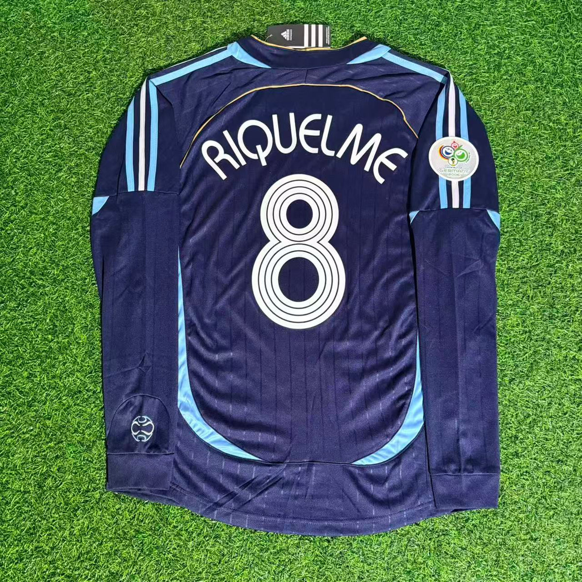Argentina 2006 World Cup Long Sleeve Retro Football Jersey – Juan Roman Riquelme