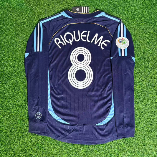Maillot de football rétro à manches longues de l’Argentine, Coupe du monde 2006 – Juan Román Riquelme