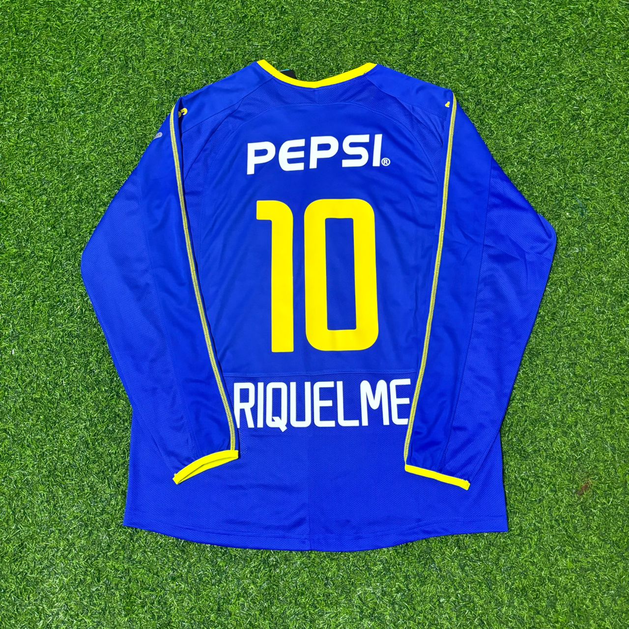 Juan Roman Riquelme Boca Juniors 2003-2004 Long Sleeve Retro Football Jersey