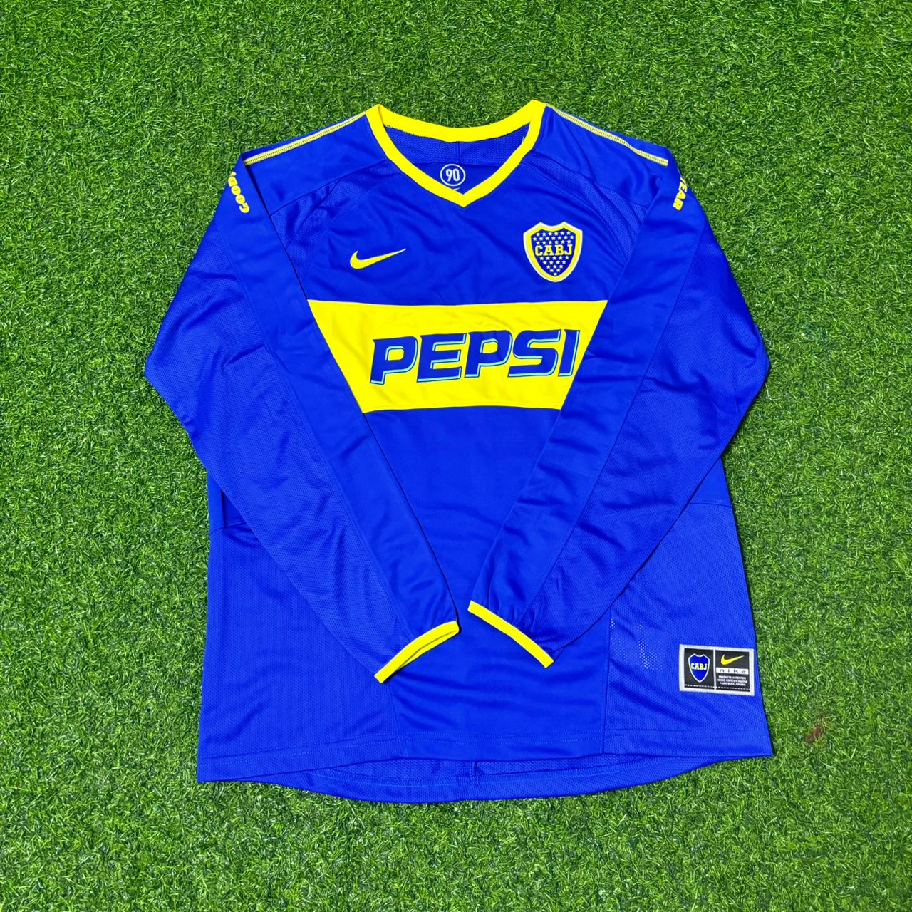 Juan Roman Riquelme Boca Juniors 2003-2004 Long Sleeve Retro Football Jersey