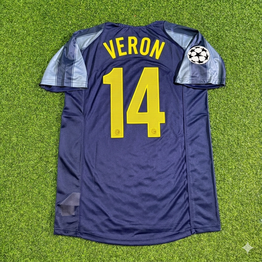 Juan Sebastián Verón #14 Inter Mailand 2004-05 Retro Fußballtrikot Set