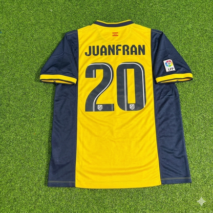 Juanfran #20 Atlético Madrid 2013-2014 Away Yellow Football Jersey