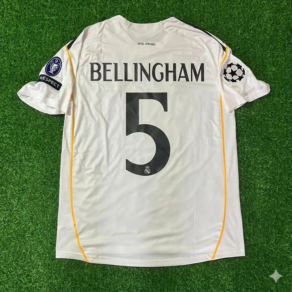 Jude Bellingham Real Madrid Retro Jersey Soccer Shirt Trikot