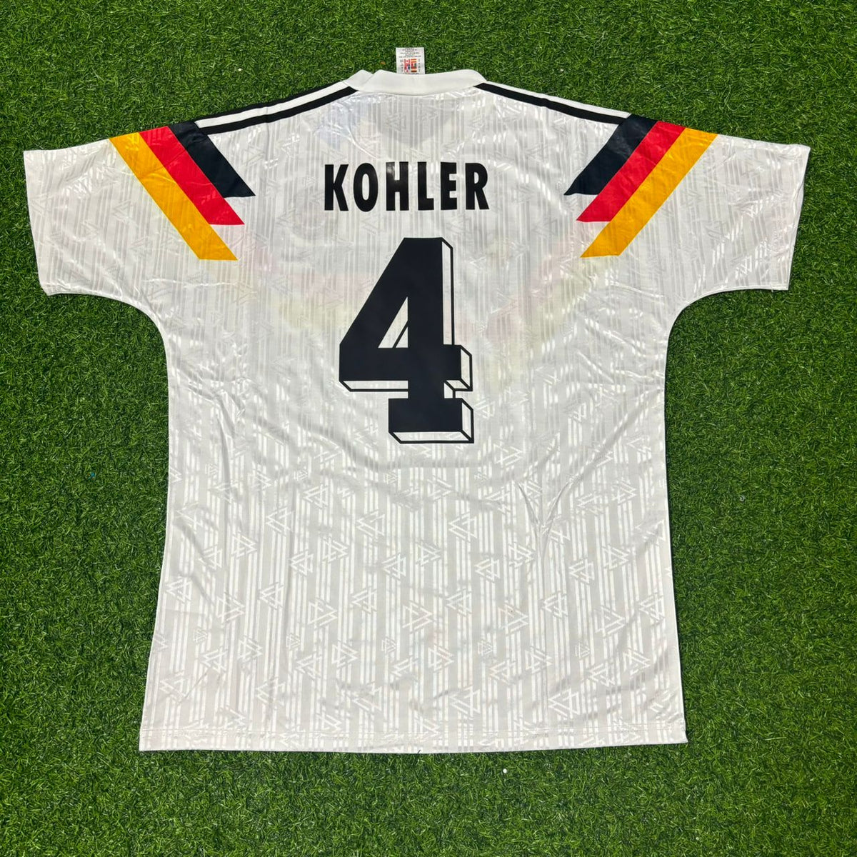 Jürgen Kohler #4 Deutschland 1990 World Cup Heim Retro Trikot
