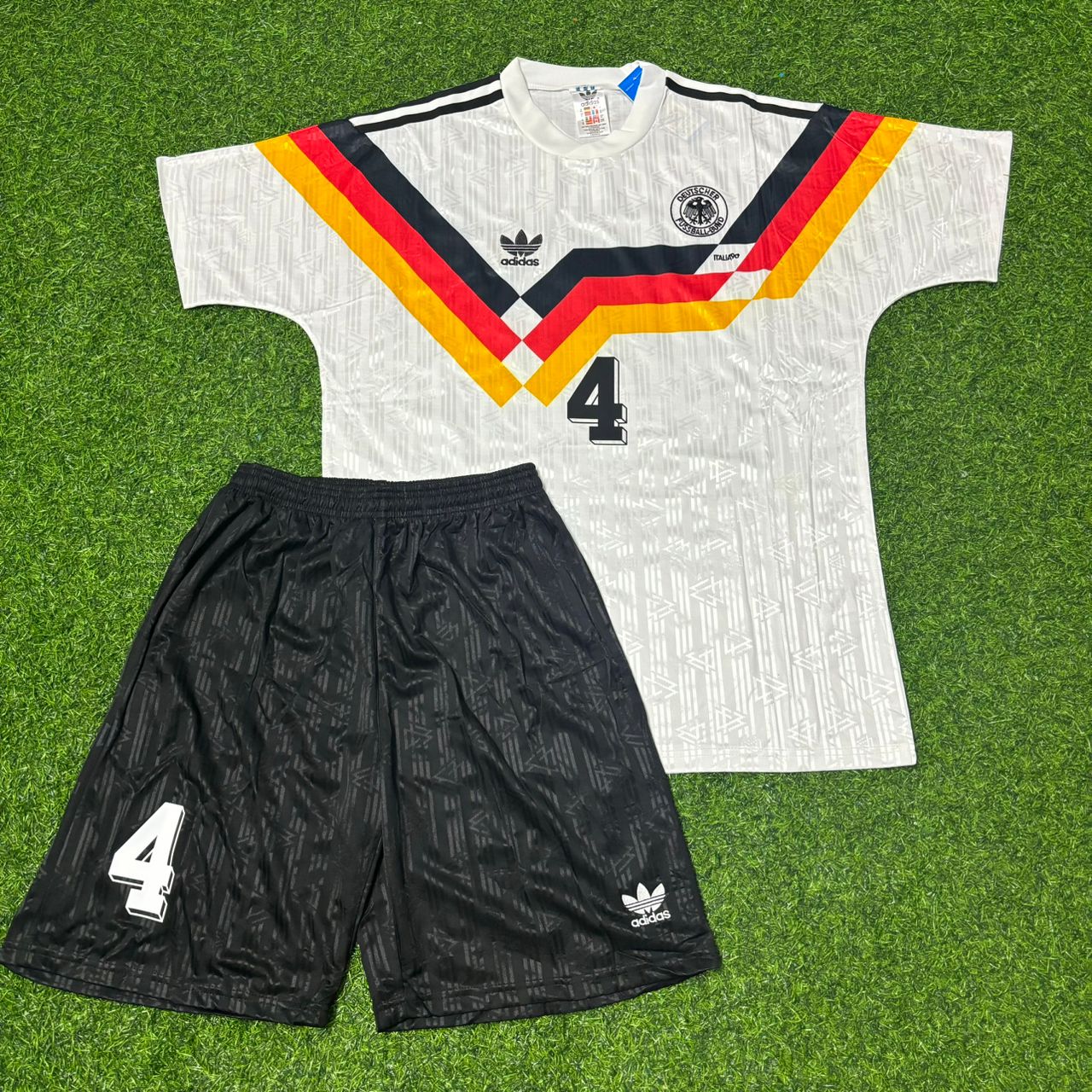 Jürgen Kohler #4 Deutschland 1990 World Cup Retro Kindertrikot