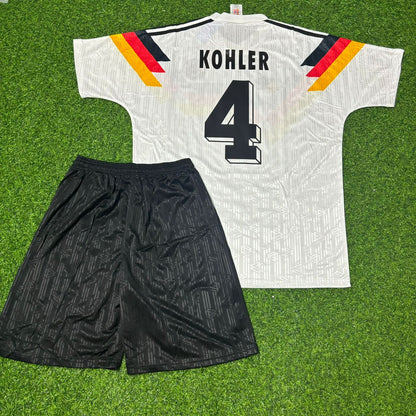 Jürgen Kohler #4 Deutschland 1990 World Cup Retro Kindertrikot