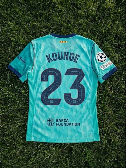 Jules Kounde #23 Barcelona 2026/2027 Neue Saison Drittes Champions League Patch Fußballtrikot
