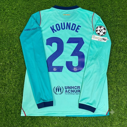 Jules Kounde #23 Barcelone 2027 Maillot Manches Longues Nouvelle Saison Trikot Maillot de Foot