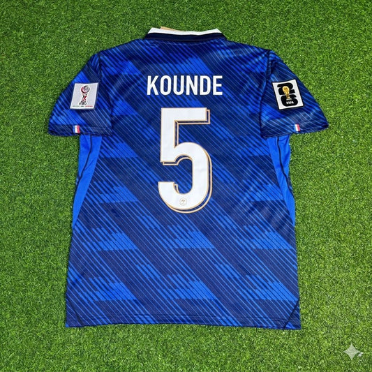 Jules Kounde 5- France Home 2026 World Cup Blue Football Jersey